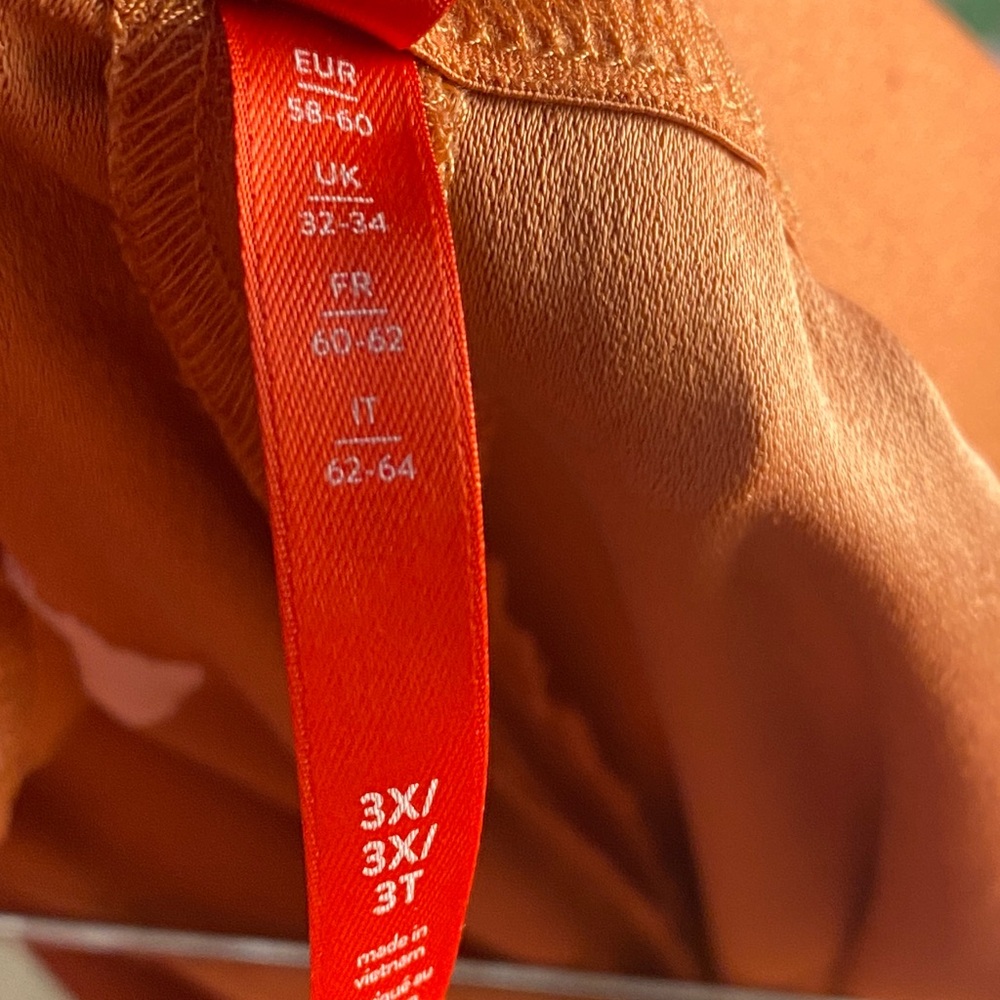 EUC SPANX coral Orange Wide-Leg elastic waist dress Pants 3x - Picture 10 of 11
